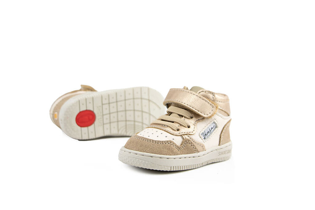 Shoesme Shoesme Babyproof Hoge Sneaker Gold Beige