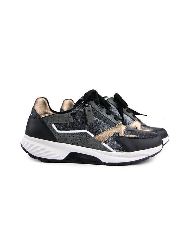 Gabor Rolling Soft Sneaker Anthrazit Schwarz