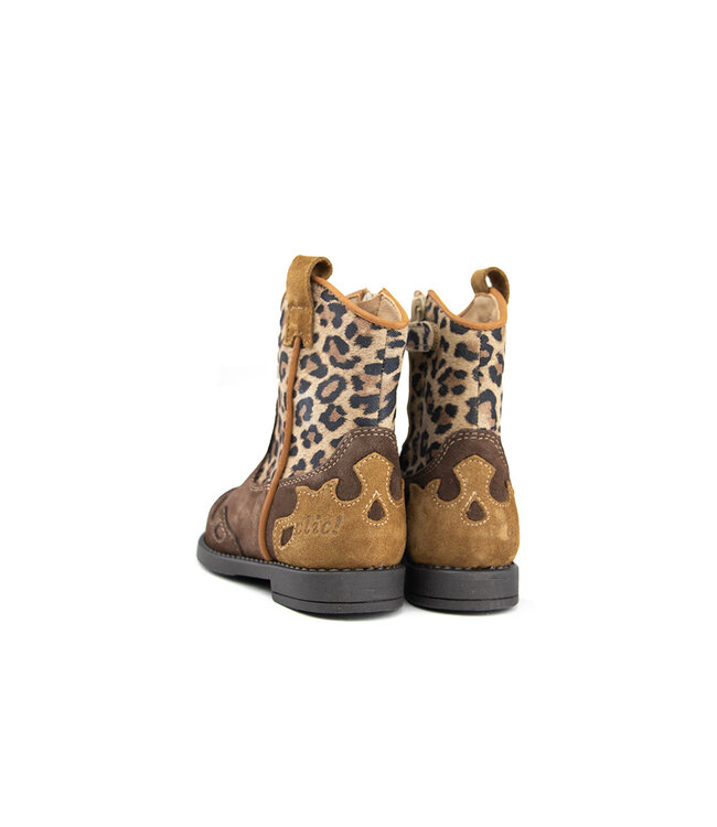 Clic Western Laarsje Leopardo Marron Whisky