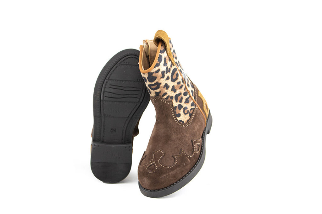 CLIC Clic Western Laarsje Leopardo Marron Whisky