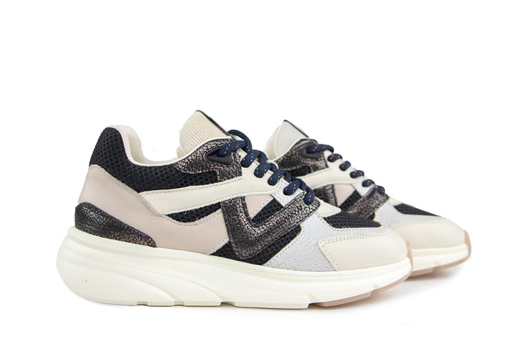 Via Vai Via Vai Sneaker Vic Kyro Lame Combi Nero