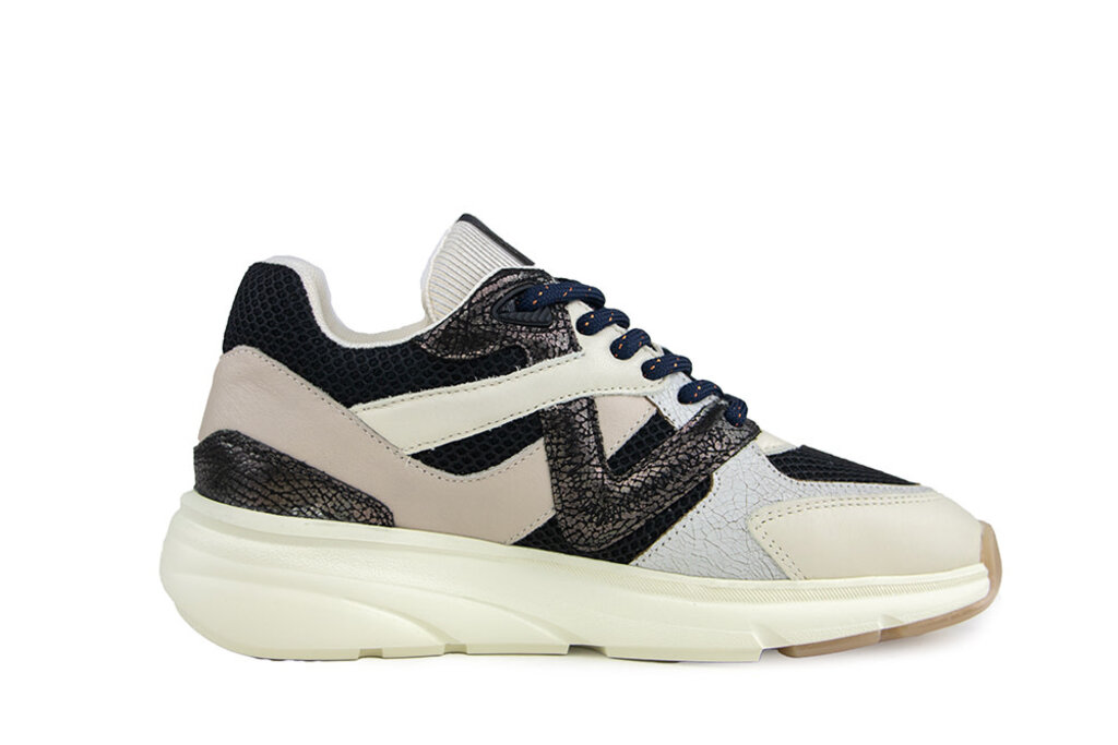 Via Vai Via Vai Sneaker Vic Kyro Lame Combi Nero