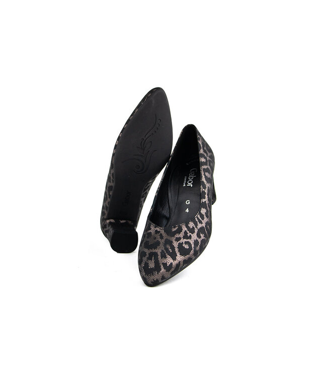 Gabor Pump Rame Schwarz Leo