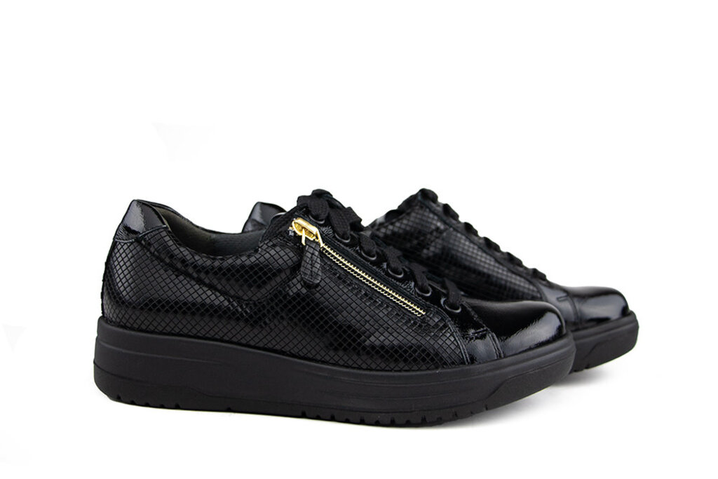 Durea Durea Sneaker Zwart Lak