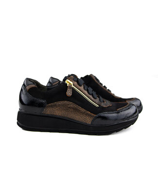 Durea Durea Sneaker Zwart Brons K