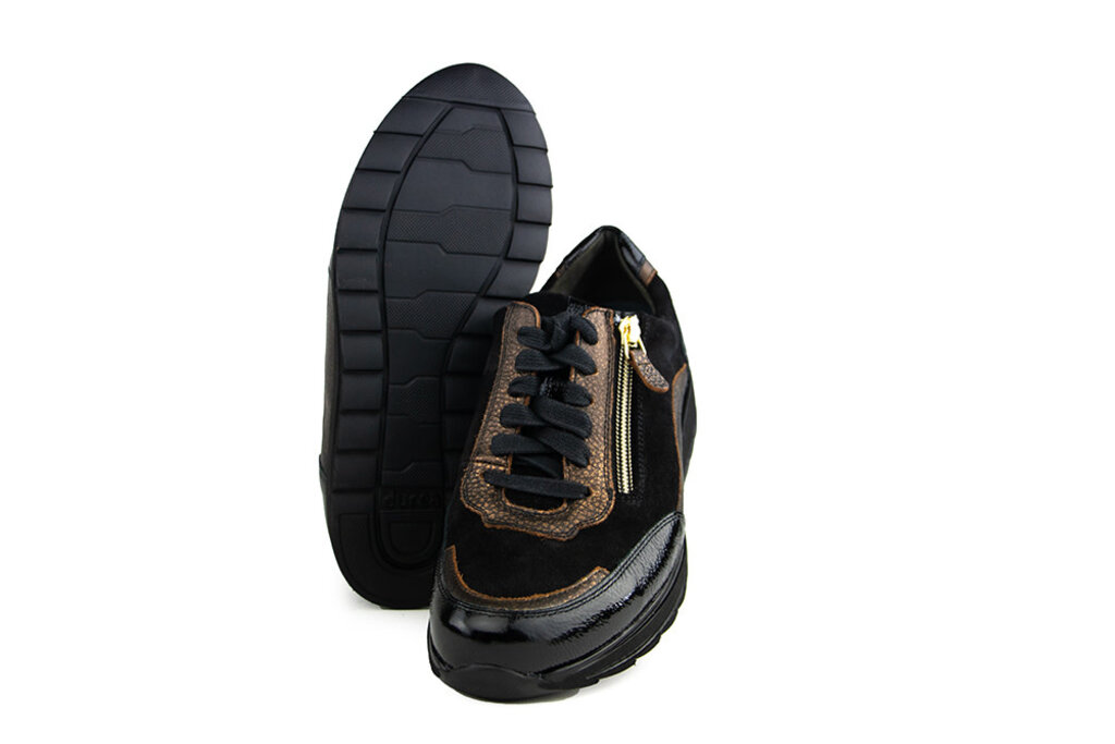 Durea Durea Sneaker Zwart Brons