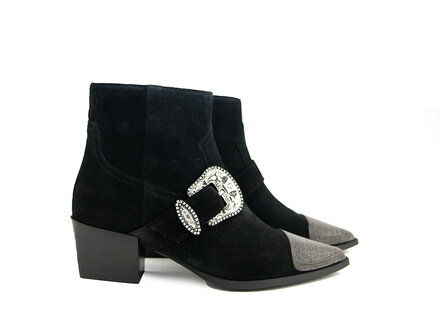 Via Vai Via Vai Enkellaars Kate Jemma Sierra Nero Via Vai Via Vai Enkellaars Kate Jemma Sierra Nero