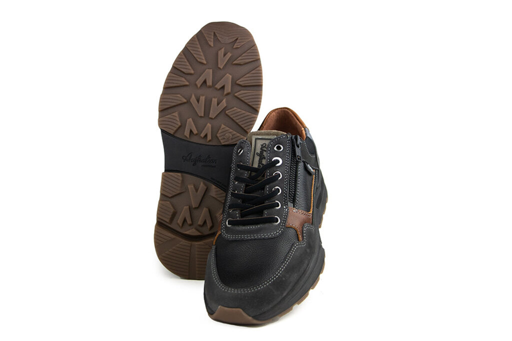 Australian Australian Sneaker Connery H Black Cognac