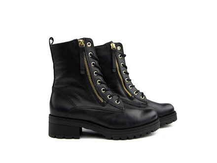 Gabor Gabor Veterboot Schwarz Gold G Gabor Gabor Veterboot Schwarz Gold G