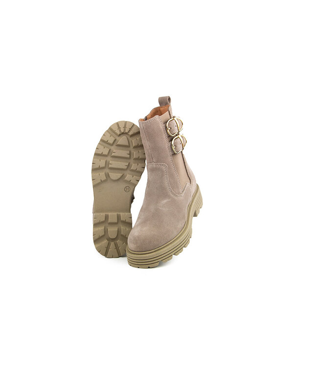 Red Rag Laars Taupe Suede