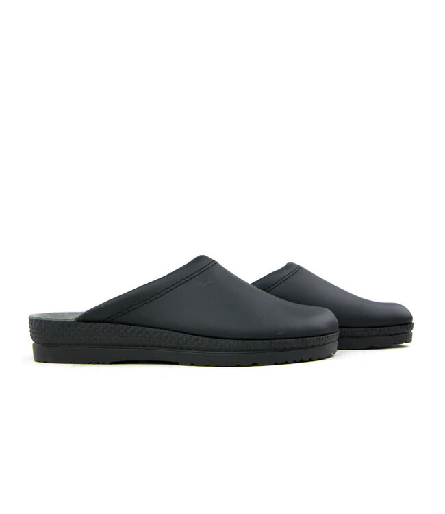 Rohde Slippers Black Leather