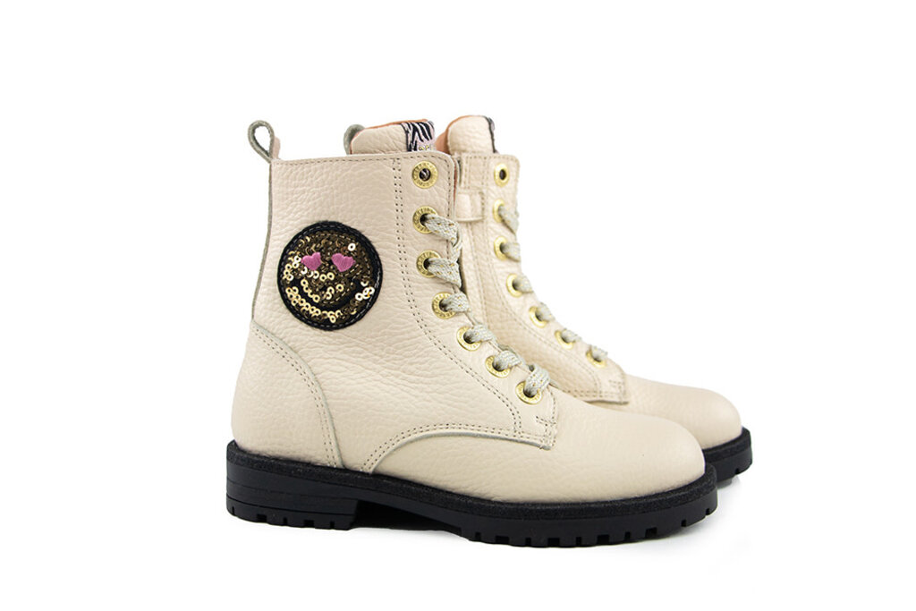 Develab Develab Veterboot Beige Nappa Smiley