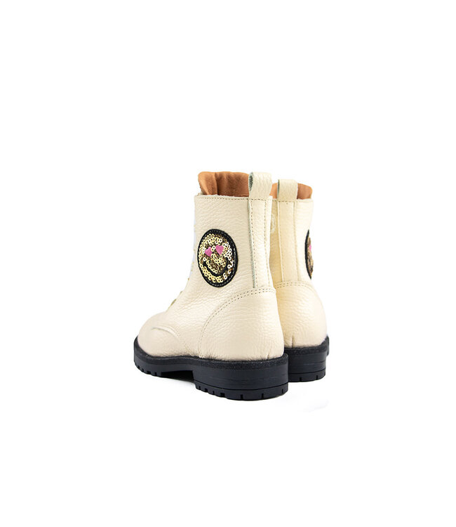Develab Veterboot Beige Nappa Smiley
