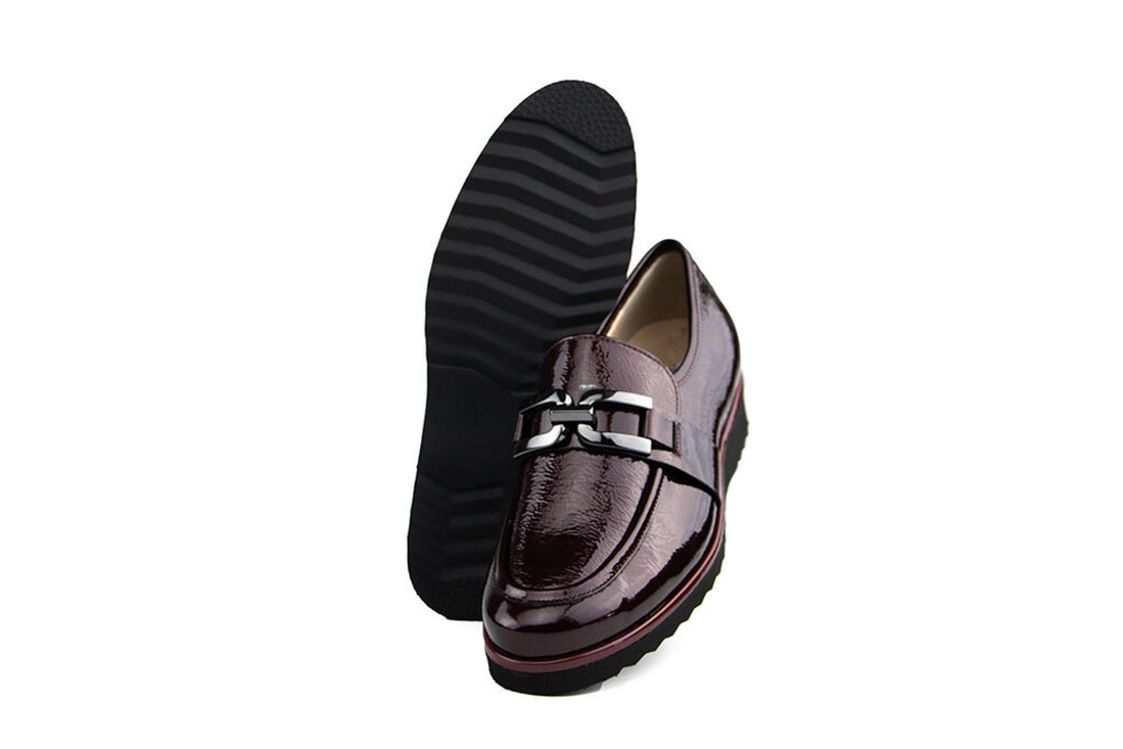 Hassia Hassia Loafer Sevilla Cabernet Metallic Wetlack