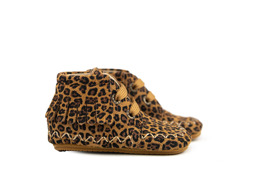 Shoesme Shoesme Babyproof Veter Franje Leopard