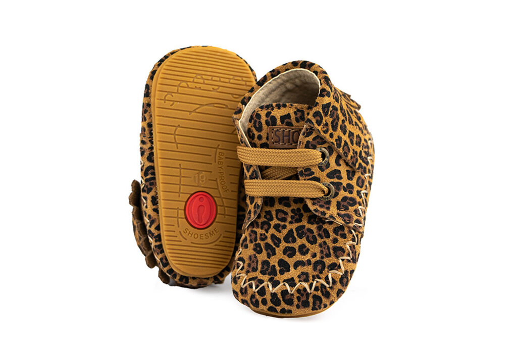 Shoesme Shoesme Babyproof Veter Franje Leopard