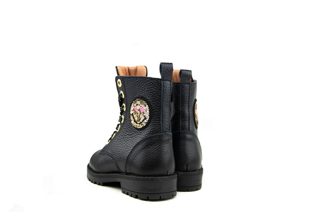 Develab Develab Veterboot Black Nappa Smiley