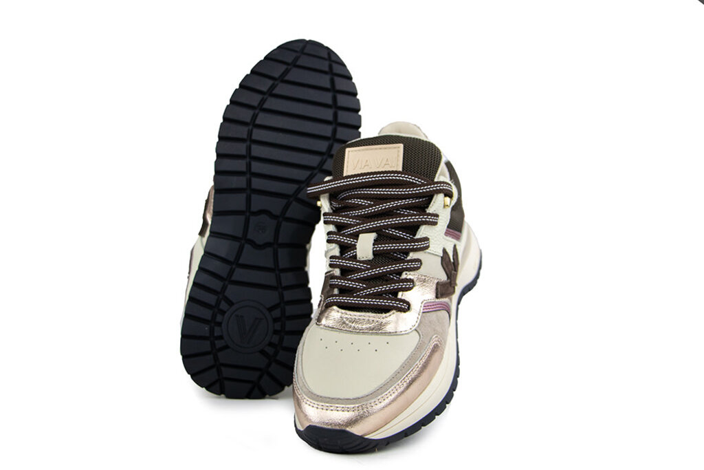 Via Vai Via Vai Sneaker Usher Davina Metallic Combi Corvino