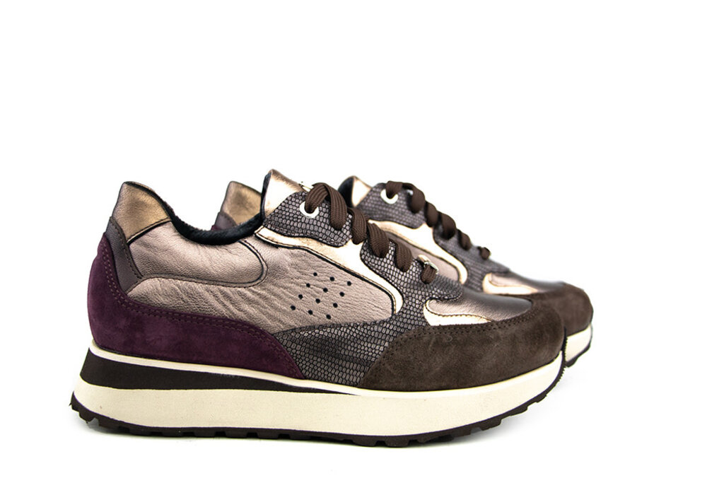 Footnotes Footnotes Sneaker Esmee Brown Metallic