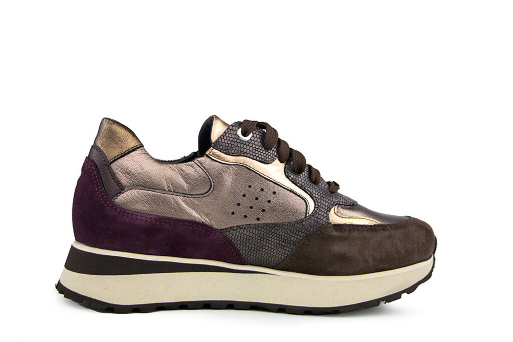 Footnotes Footnotes Sneaker Esmee Brown Metallic