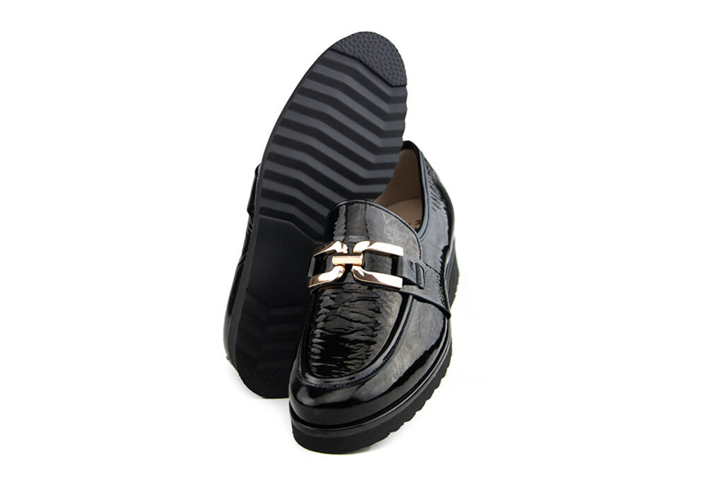 Hassia Hassia Loafer Sevilla Schwarz Wetlack