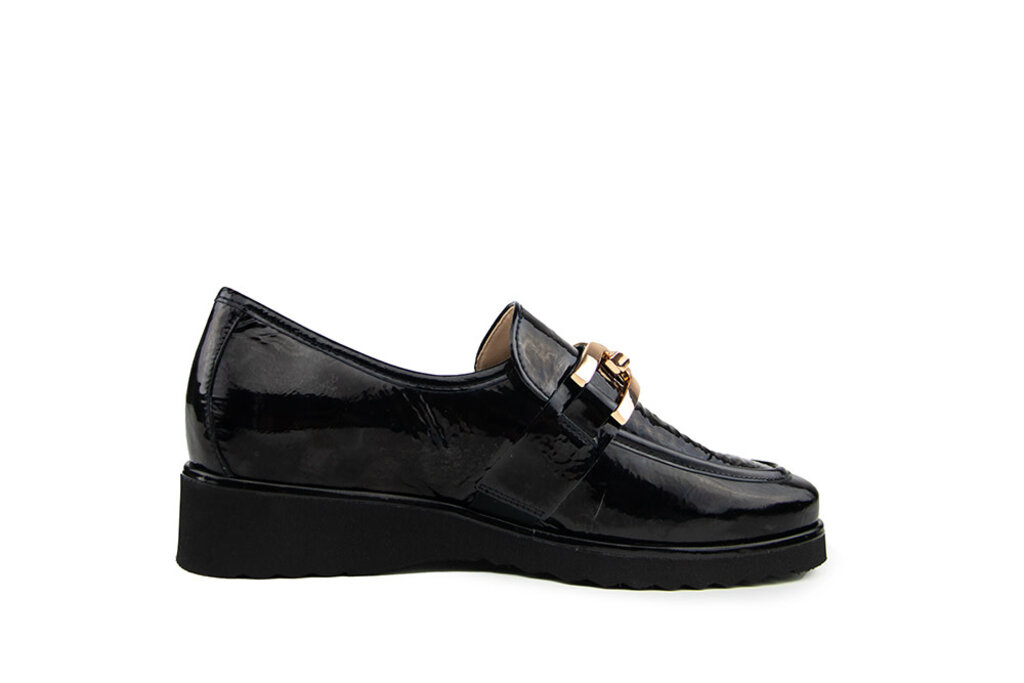 Hassia Hassia Loafer Sevilla Schwarz Wetlack