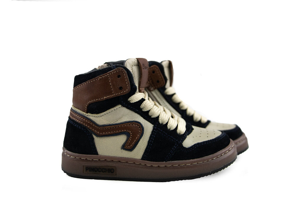 Pinocchio Pinocchio Hoge Sneaker Donkerblauw Combi