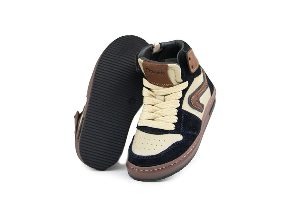 Pinocchio Pinocchio Hoge Sneaker Donkerblauw Combi