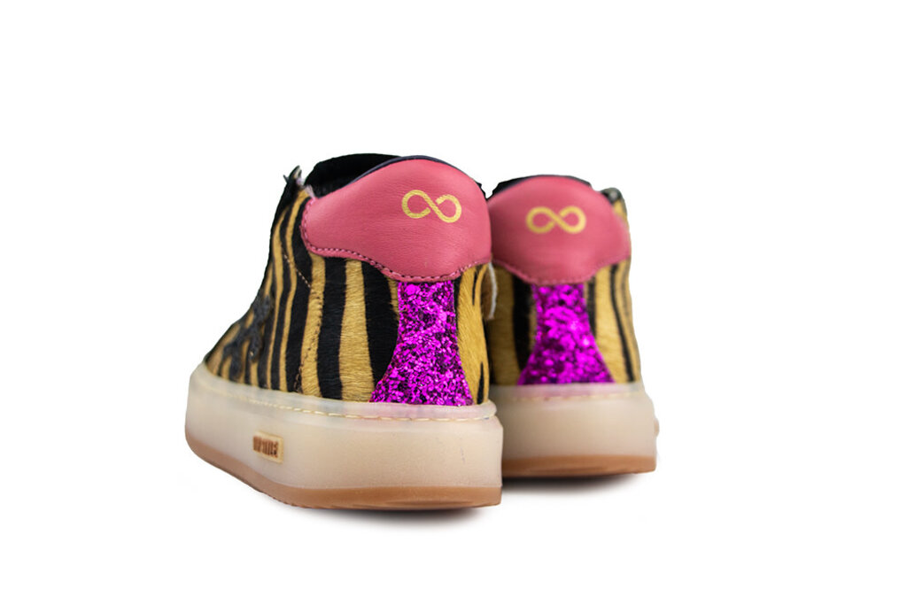 HIP Hip Hoge Sneaker Naturel Pink