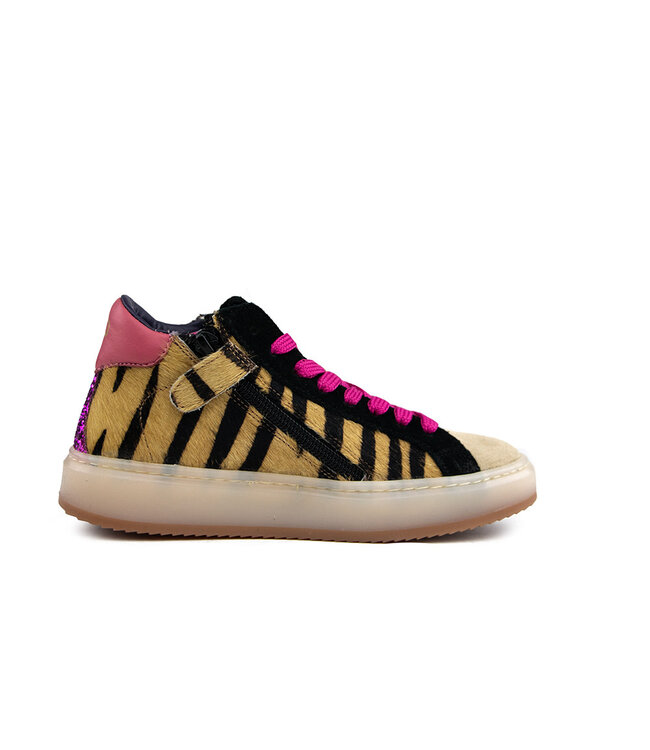 Hip Hoge Sneaker Naturel Pink
