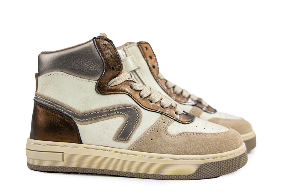 HIP Hip Hoge Sneaker Taupe Combi