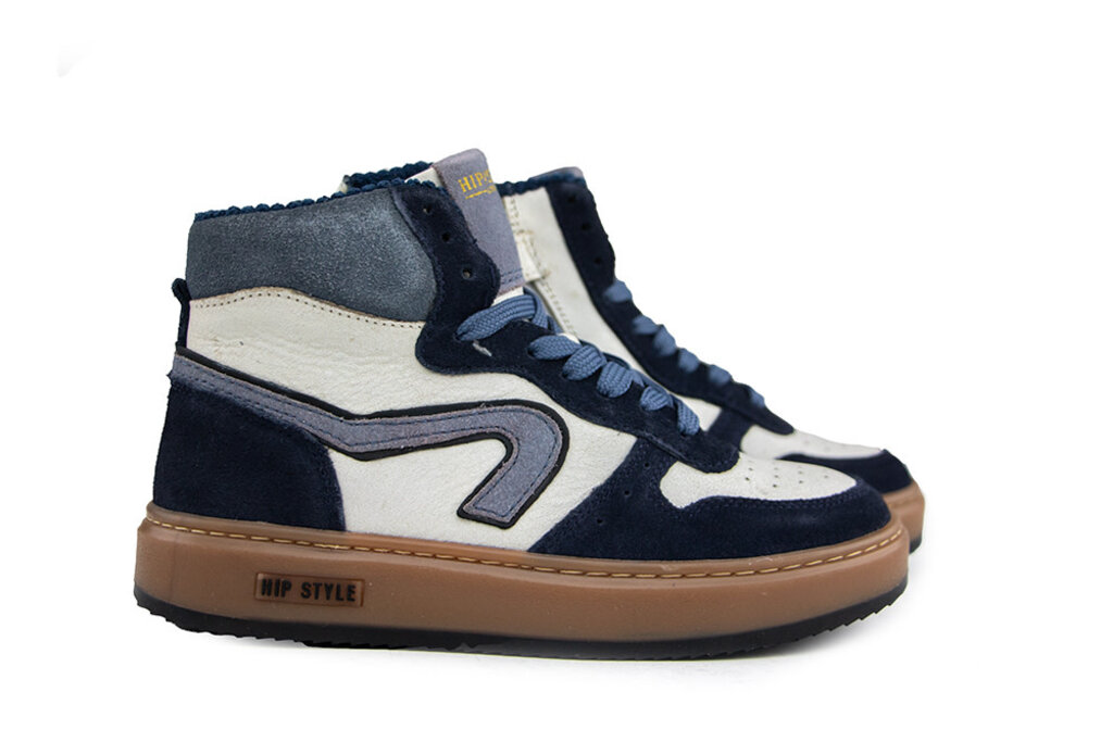 HIP Hip Hoge Sneaker Donkerblauw Combi