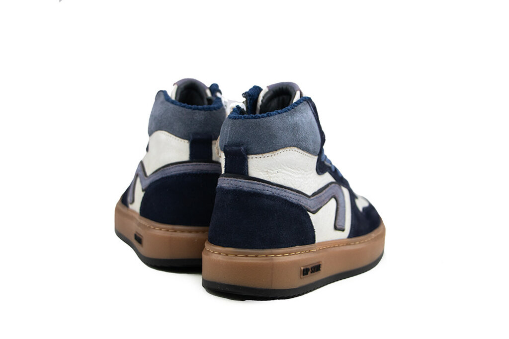 HIP Hip Hoge Sneaker Donkerblauw Combi