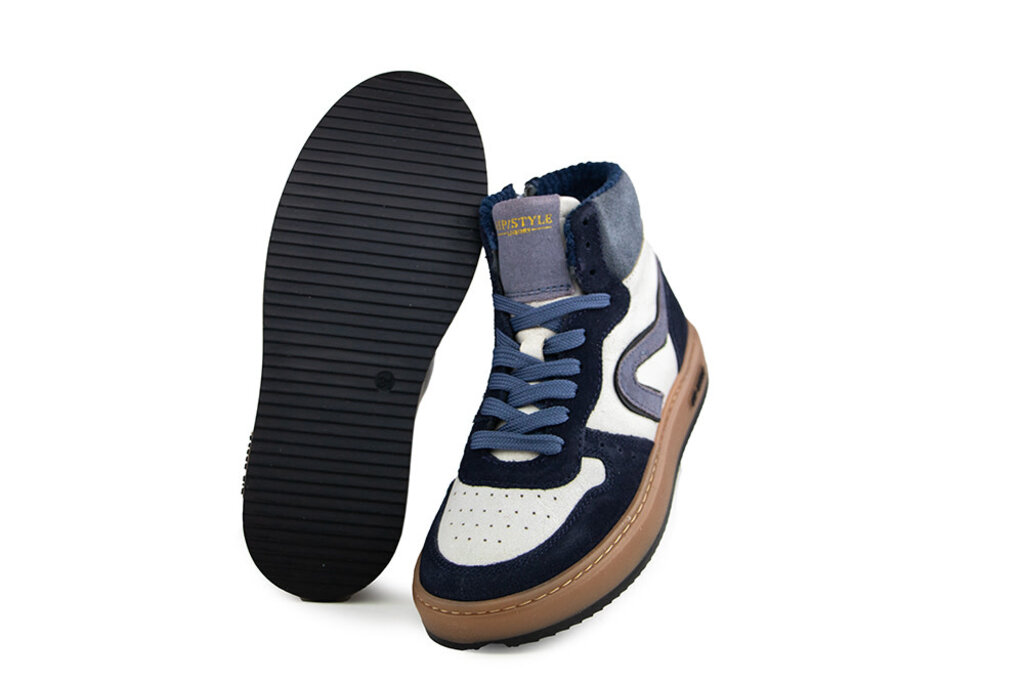 HIP Hip Hoge Sneaker Donkerblauw Combi
