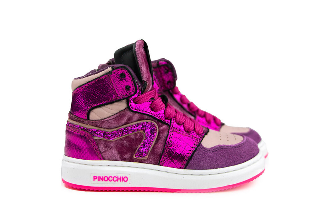 Pinocchio Pinocchio Hoge Sneaker Fucsia Combi