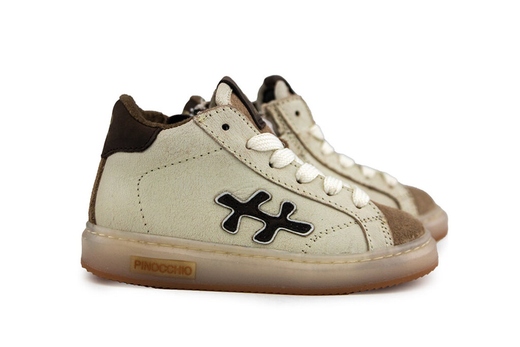 Pinocchio Pinocchio Hoge Sneaker Beige Combi