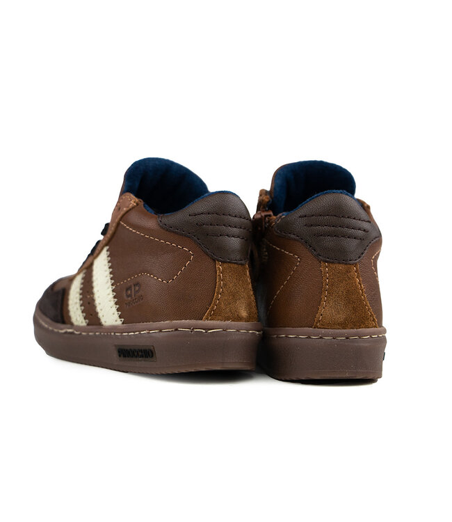 Pinocchio Hoge Sneaker Naturel Combi