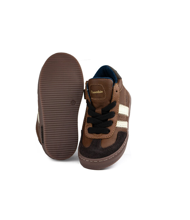 Pinocchio Hoge Sneaker Naturel Combi