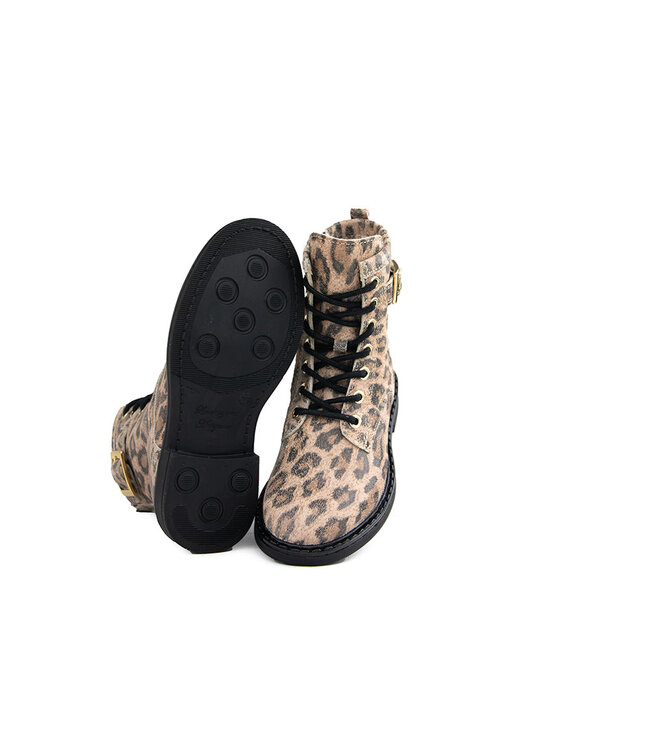 Giga Veterboot Gesp Leopardo Rose