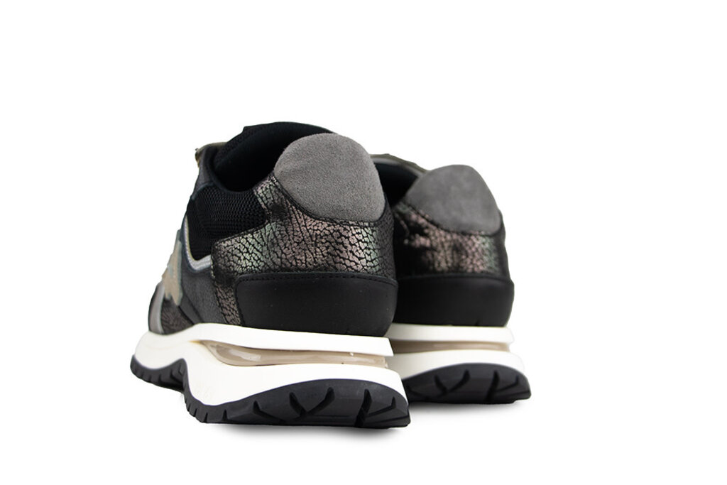 Via Vai Via Vai Sneaker Usher Davina Metallic Combi Nero