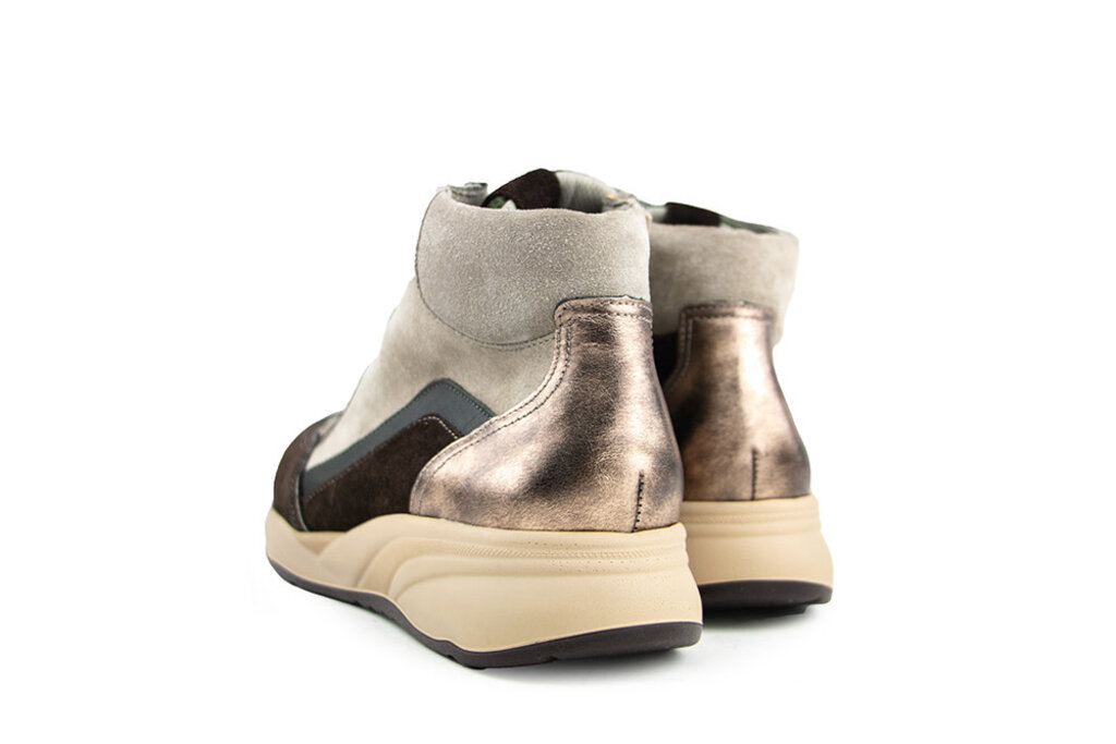 Durea Durea Hoge Sneaker Caffe Goud Walnoot