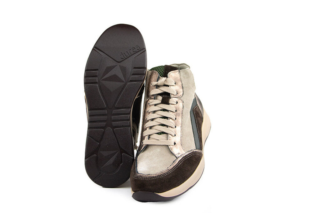 Durea Durea Hoge Sneaker Caffe Goud Walnoot