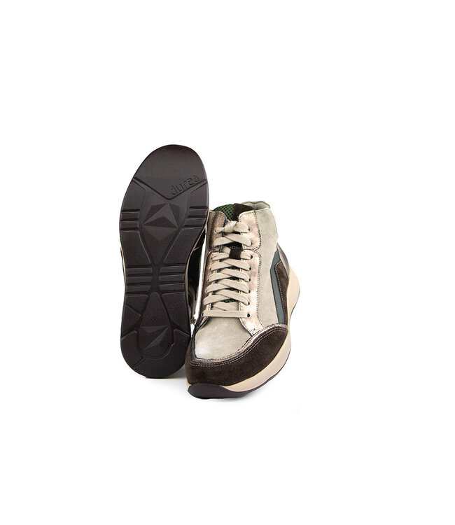 Durea Hoge Sneaker Caffe Goud Walnoot
