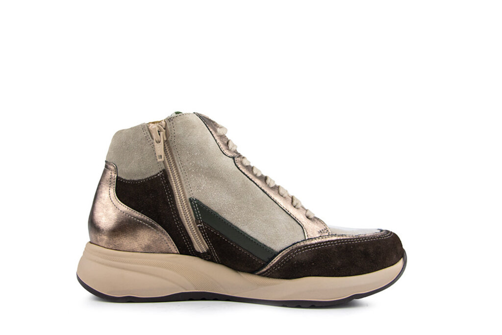 Durea Durea Hoge Sneaker Caffe Goud Walnoot