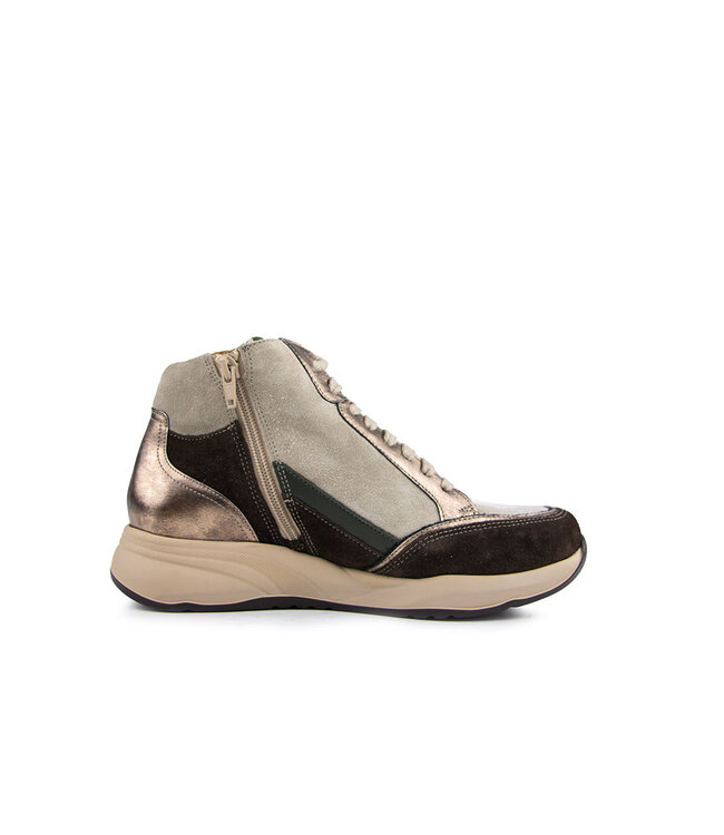 Durea Hoge Sneaker Caffe Goud Walnoot