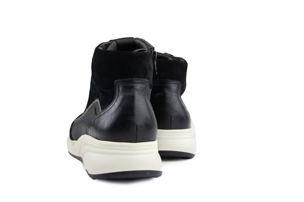 Durea Durea Hoge Sneaker Zwart Mokka