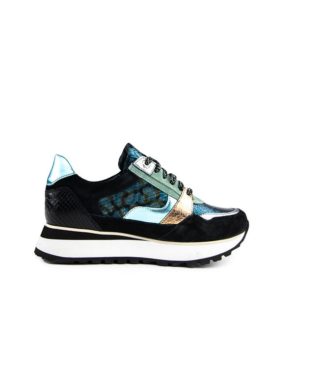 Footnotes Sneaker Elke Petrol Metallic K