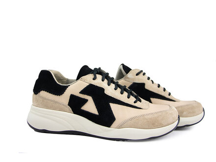 Durea Durea Sneaker Seppia Taupe Zwart K