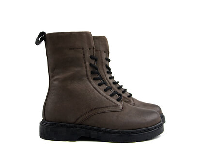 HIP Hip Veterboot Donkerbruin Combi HIP Hip Veterboot Donkerbruin Combi