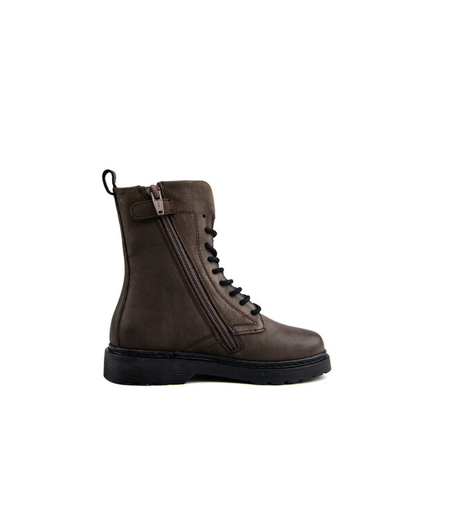 Hip Veterboot Donkerbruin Combi